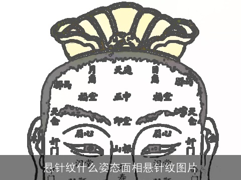 悬针纹什么姿态面相悬针纹图片