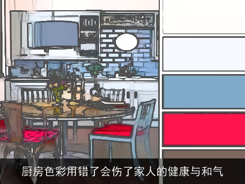 厨房色彩用错了会伤了家人的健康与和气