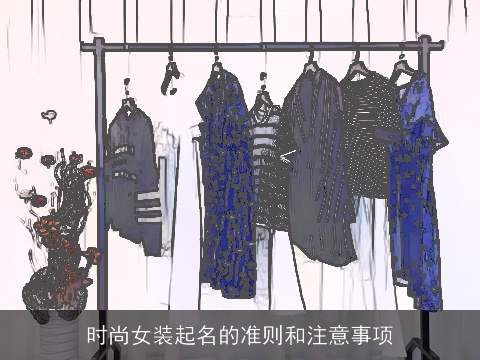时尚女装起名的准则和注意事项