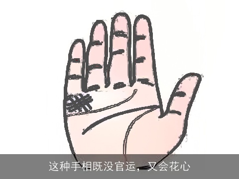 这种手相既没官运，又会花心