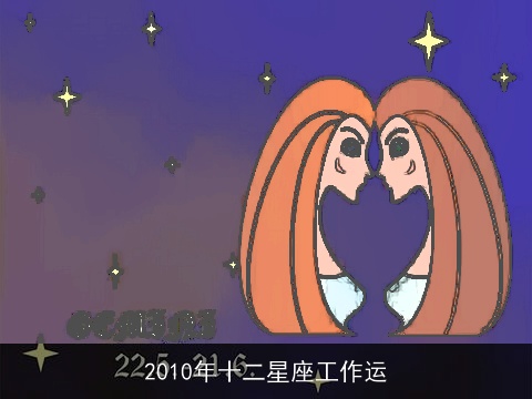 2010年十二星座工作运