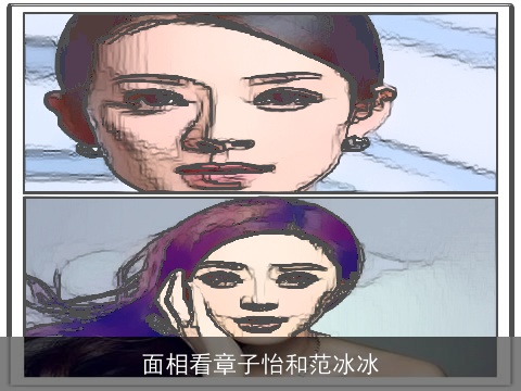 面相看章子怡和范冰冰