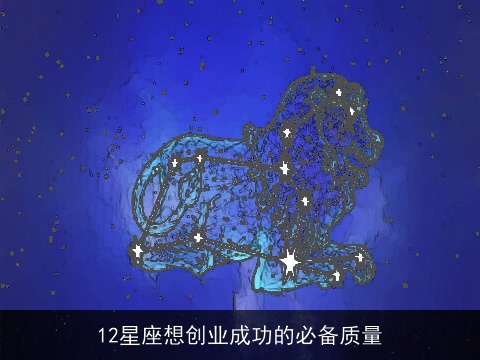 12星座想创业成功的必备质量