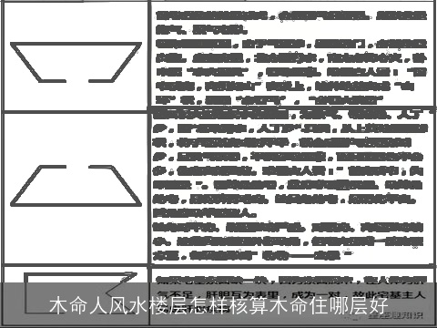 木命人风水楼层怎样核算木命住哪层好