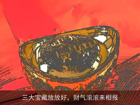 三大宝藏放放好，财气滚滚来相报