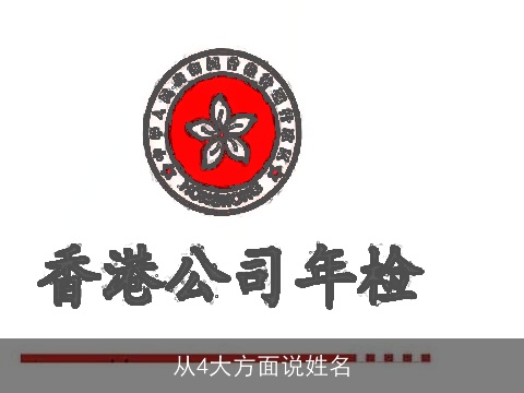 从4大方面说姓名