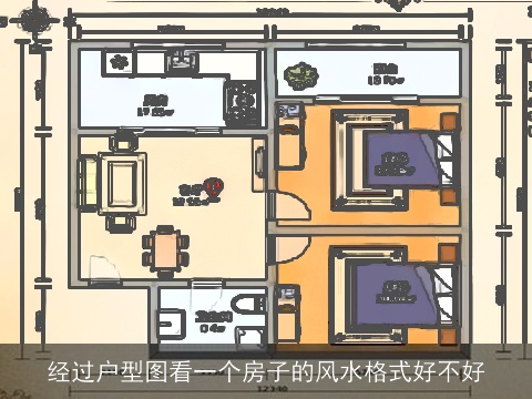 经过户型图看一个房子的风水格式好不好