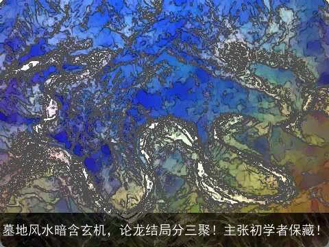 墓地风水暗含玄机，论龙结局分三聚！主张初学者保藏！