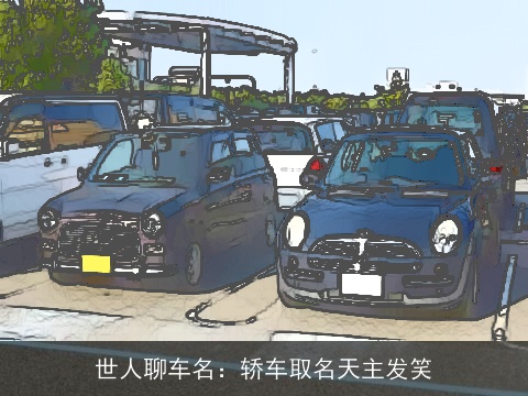 世人聊车名：轿车取名天主发笑