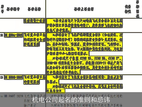 机电公司起名的准则和忌讳