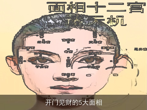 开门见财的5大面相