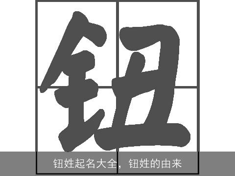 钮姓起名大全，钮姓的由来