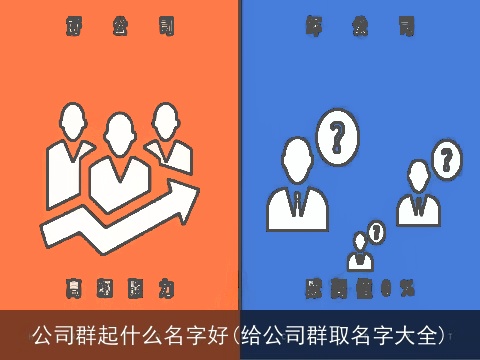 公司群起什么名字好(给公司群取名字大全)