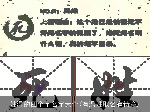 姓温的四个字名字大全(有温姓取名有诗意)