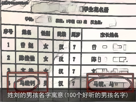 姓刘的男孩名字寓意(100个好听的男孩名字)