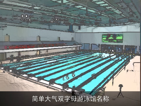 简单大气双字母游泳馆名称