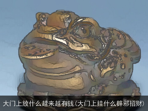 大门上放什么越来越有钱(大门上挂什么辟邪招财)