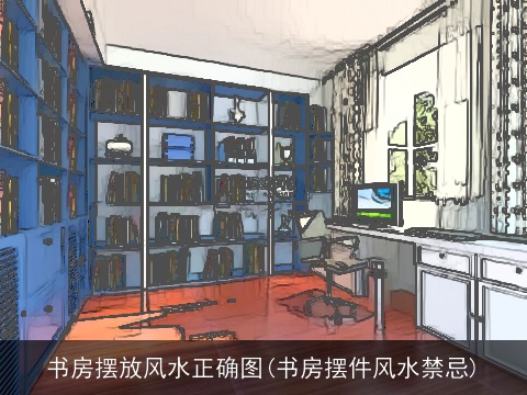 书房摆放风水正确图(书房摆件风水禁忌)