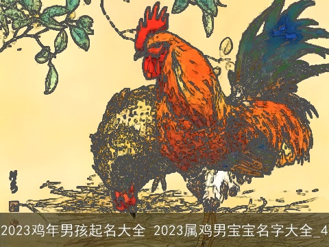 2023鸡年男孩起名大全 2023属鸡男宝宝名字大全_4