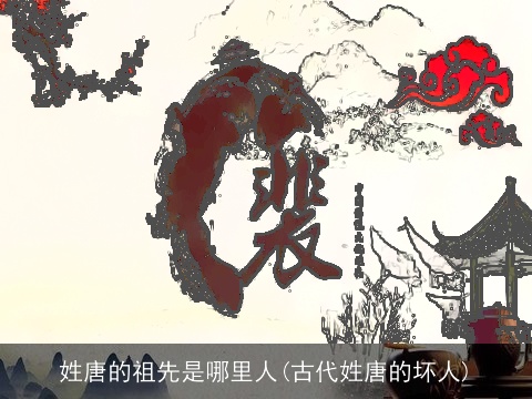 姓唐的祖先是哪里人(古代姓唐的坏人)