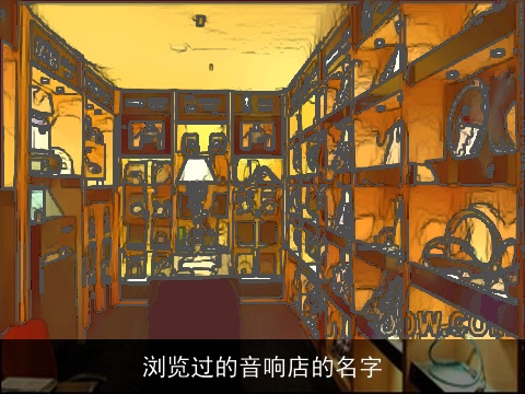 浏览过的音响店的名字