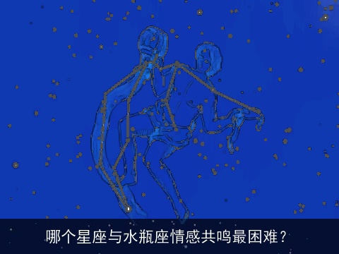 哪个星座与水瓶座情感共鸣最困难？
