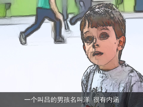 一个叫吕的男孩名叫洋 很有内涵