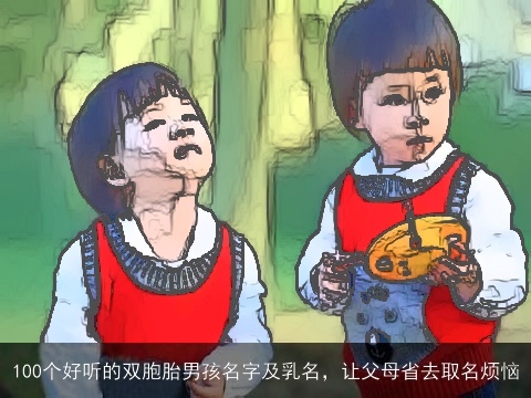 100个好听的双胞胎男孩名字及乳名，让父母省去取名烦恼