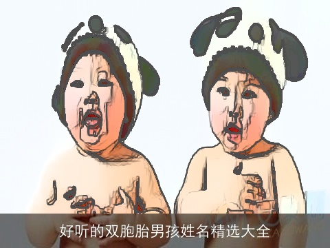 好听的双胞胎男孩姓名精选大全
