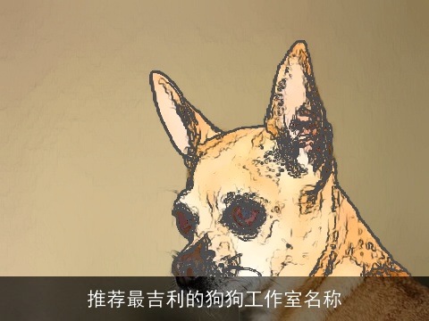 推荐最吉利的狗狗工作室名称
