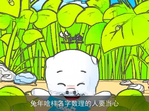 兔年啥样名字数理的人要当心