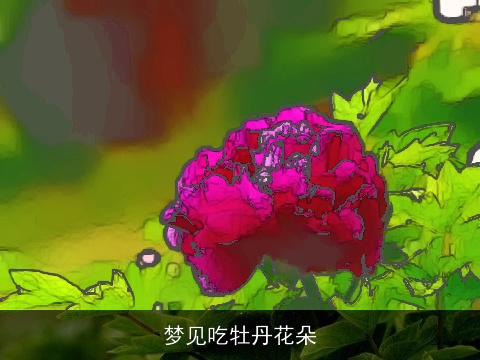 梦见吃牡丹花朵