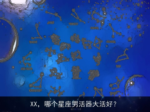 XX，哪个星座男活器大活好？