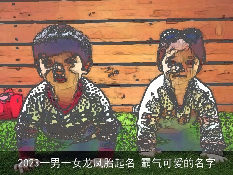 2023一男一女龙凤胎起名 霸气可爱的名字