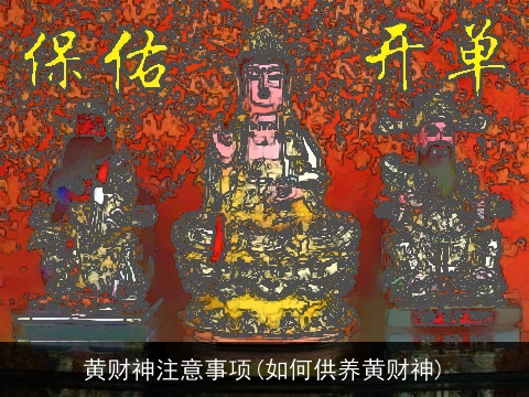 黄财神注意事项(如何供养黄财神)