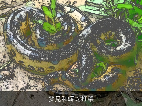 梦见和蟒蛇打架