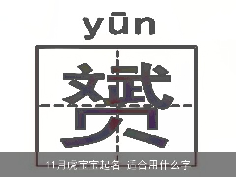 11月虎宝宝起名 适合用什么字
