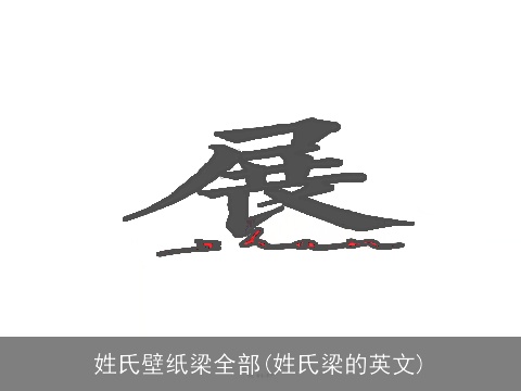 姓氏壁纸梁全部(姓氏梁的英文)