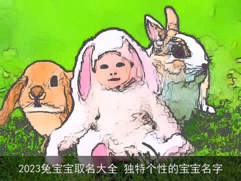 2023兔宝宝取名大全 独特个性的宝宝名字