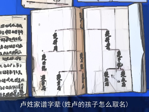 卢姓家谱字辈(姓卢的孩子怎么取名)