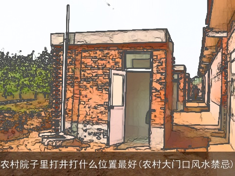 农村院子里打井打什么位置最好(农村大门口风水禁忌)