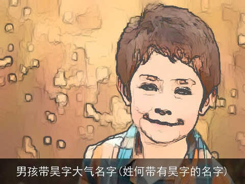 男孩带昊字大气名字(姓何带有昊字的名字)