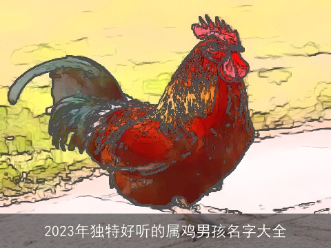 2023年独特好听的属鸡男孩名字大全