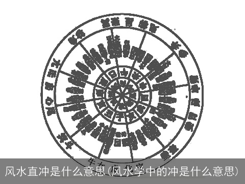 风水直冲是什么意思(风水学中的冲是什么意思)
