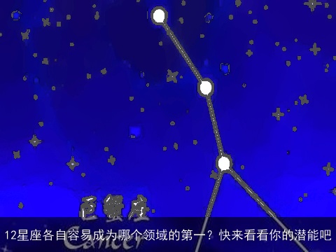 12星座各自容易成为哪个领域的第一？快来看看你的潜能吧