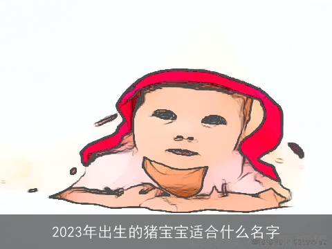 2023年出生的猪宝宝适合什么名字