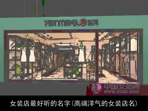 女装店最好听的名字(高端洋气的女装店名)