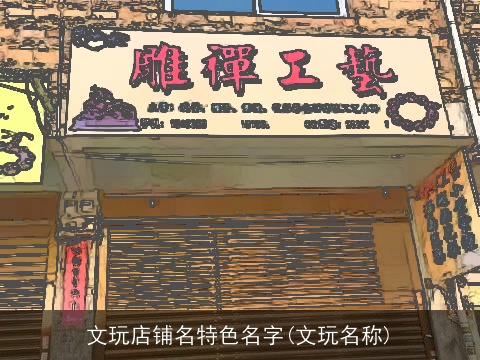 文玩店铺名特色名字(文玩名称)