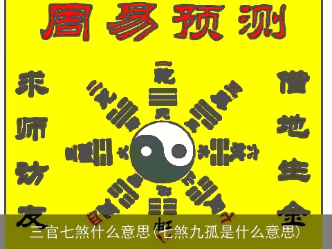 三官七煞什么意思(七煞九孤是什么意思)