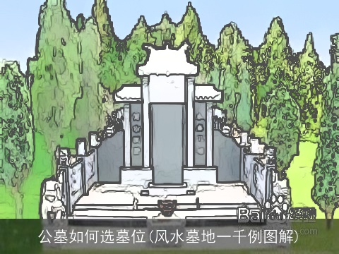 公墓如何选墓位(风水墓地一千例图解)